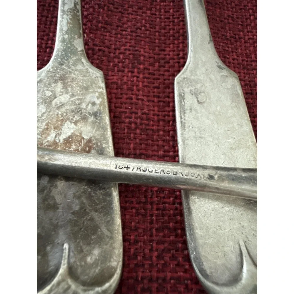 Rogers Bros Fiddlers Forks X11 Set Of 5